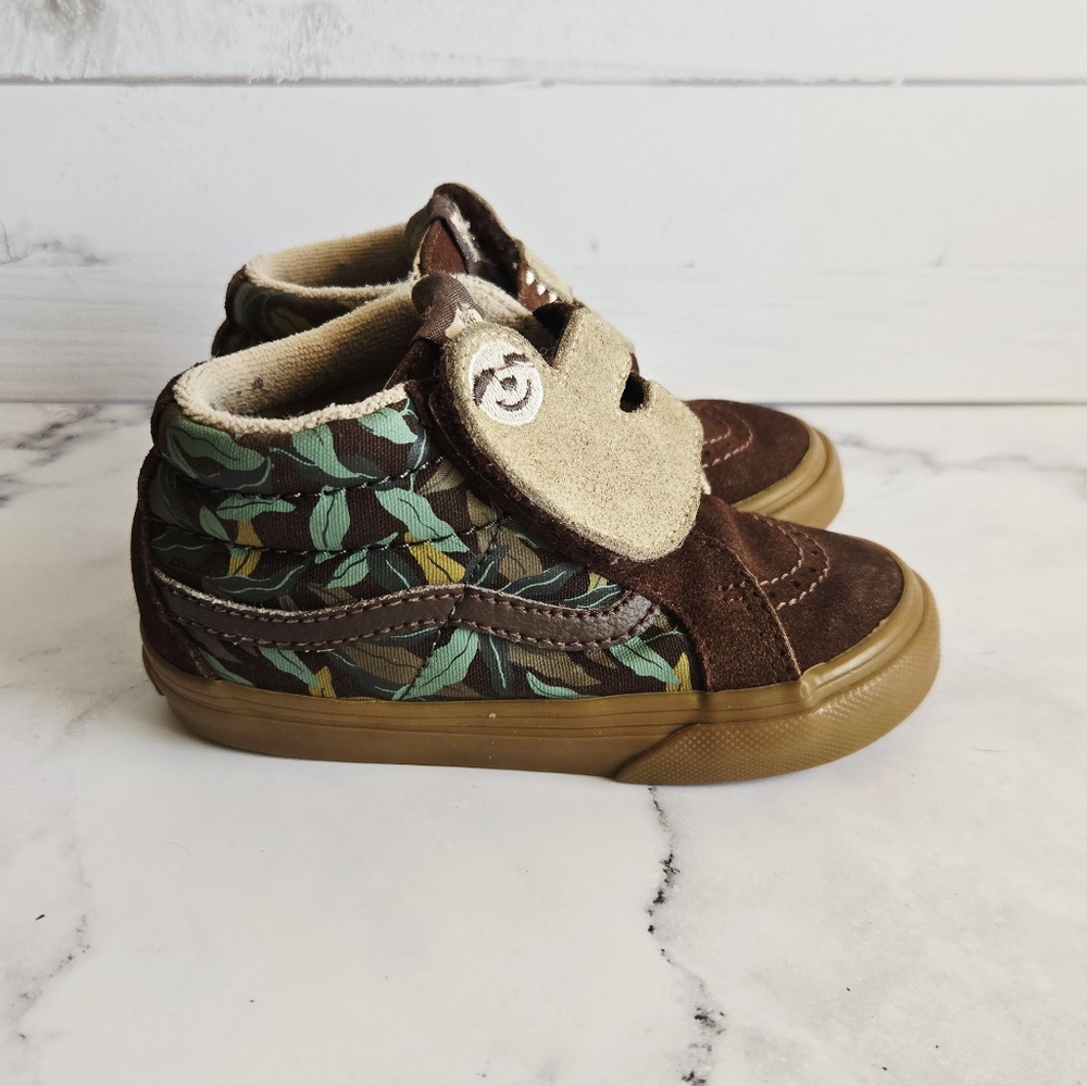 Vans Kids Sneakers with Leaf Design